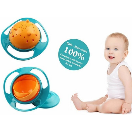 Plato Antiderrame 360° para Bebés y Niños