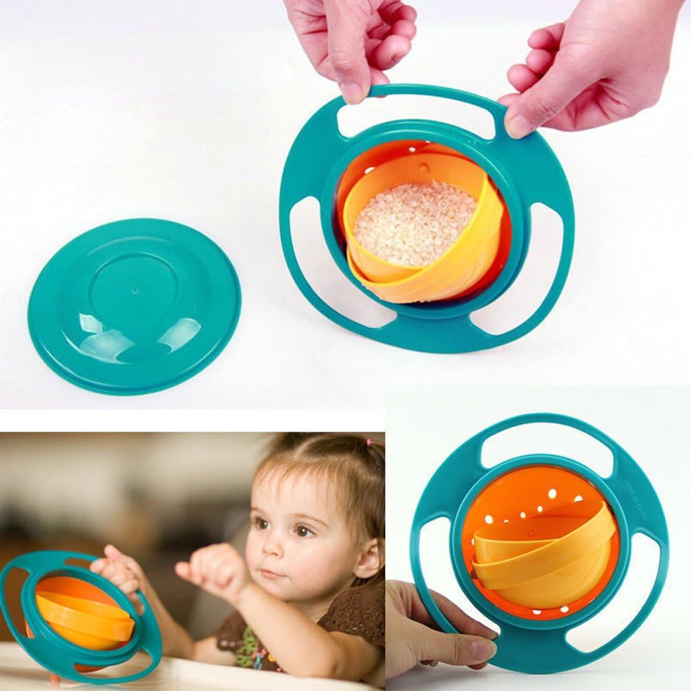 Plato Antiderrame 360° para Bebés y Niños