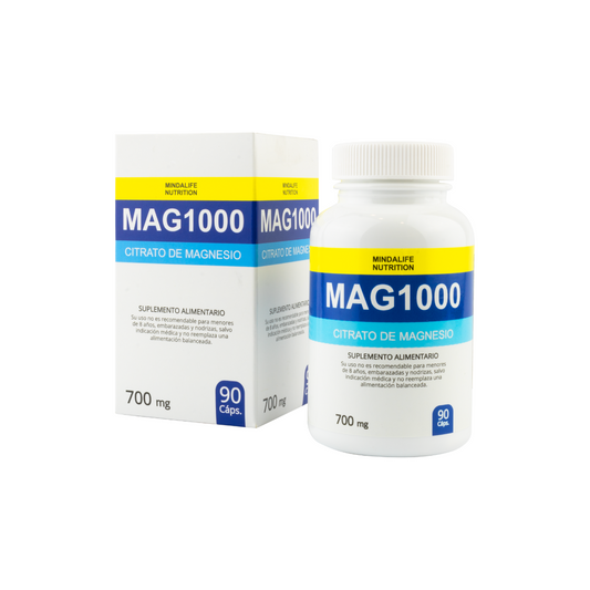 MAG 1000 CITRATO DE MAGNESIO - Mejora tu sueño, relaja tu cuerpo y aumenta tu energía!