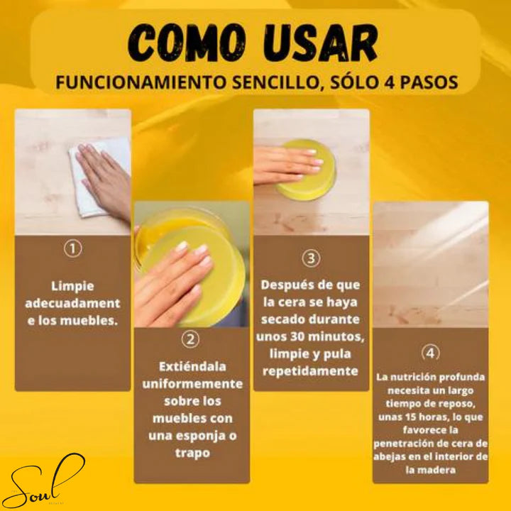 BEEWAX: CERA RESTAURADORA MADERA